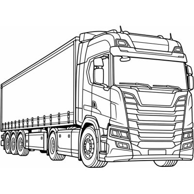Camion semi-remorque