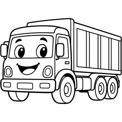camion avec des yeux