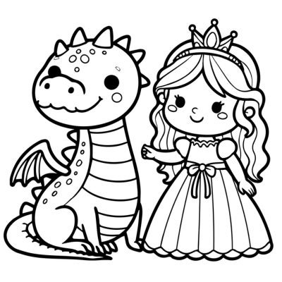 La princesse et le gentil dragon