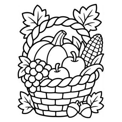 Panier de récolte de Thanksgiving